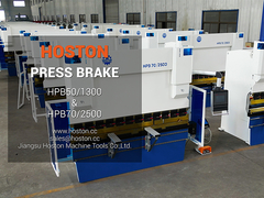 Super Scene!Hoston 45 conjuntos de 4 + 1 hidráulico CNC Press Brake com ESA630 Controlador