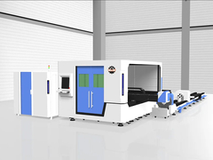 Máquina de corte a laser de tubos de fibra de vidro de corte a laser com plataforma de troca-máquina de trabalho de metal