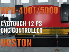Hoston Big 3+1 Axis CNC Press Brake HPB-400T-5000 com controlador CT-12